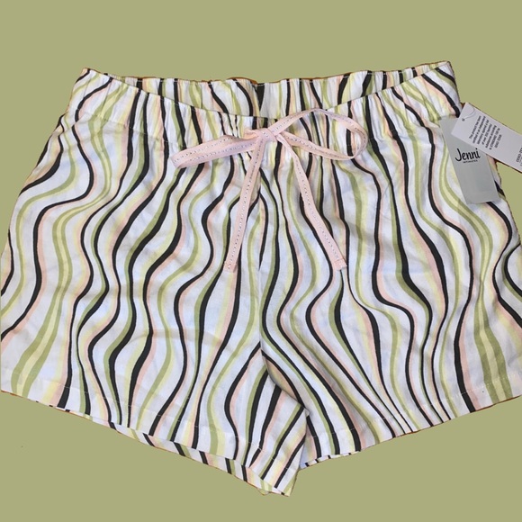 Multicolored Squiggle Print PJ Shorts - Picture 1 of 11